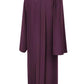 Matte Maroon Baptism Robe - Churchings