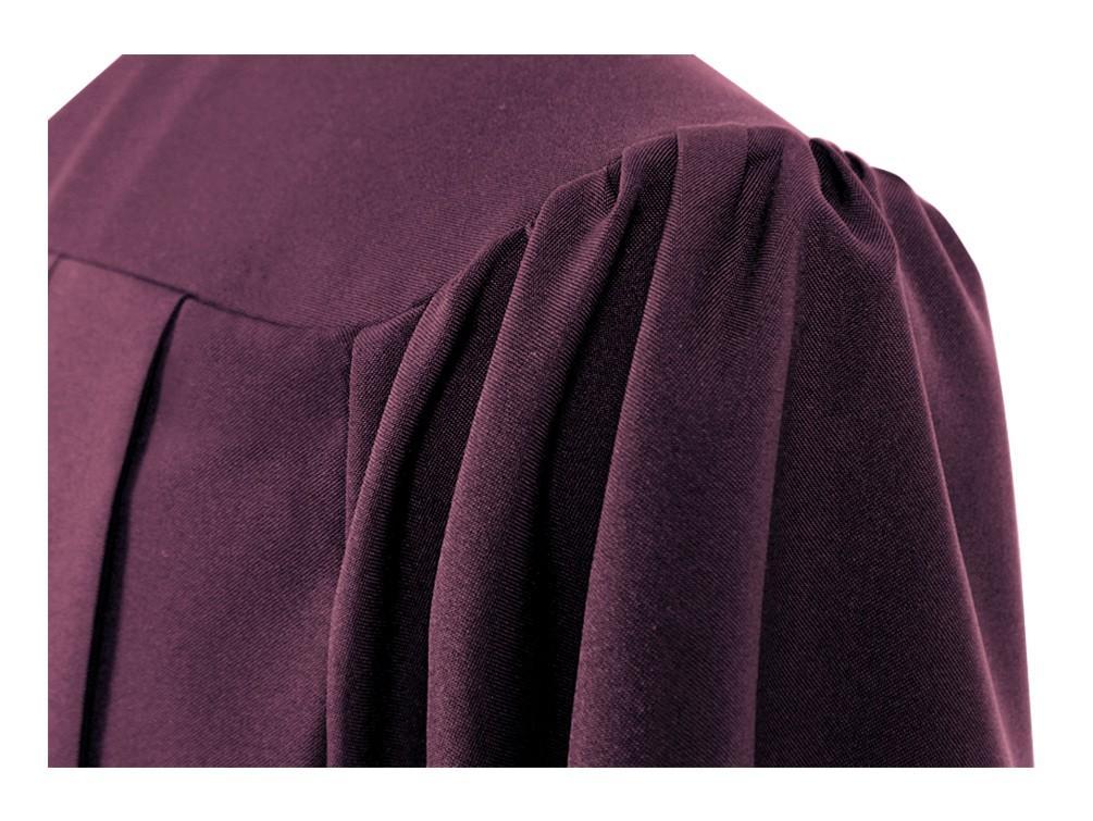 Matte Maroon Baptism Robe - Churchings